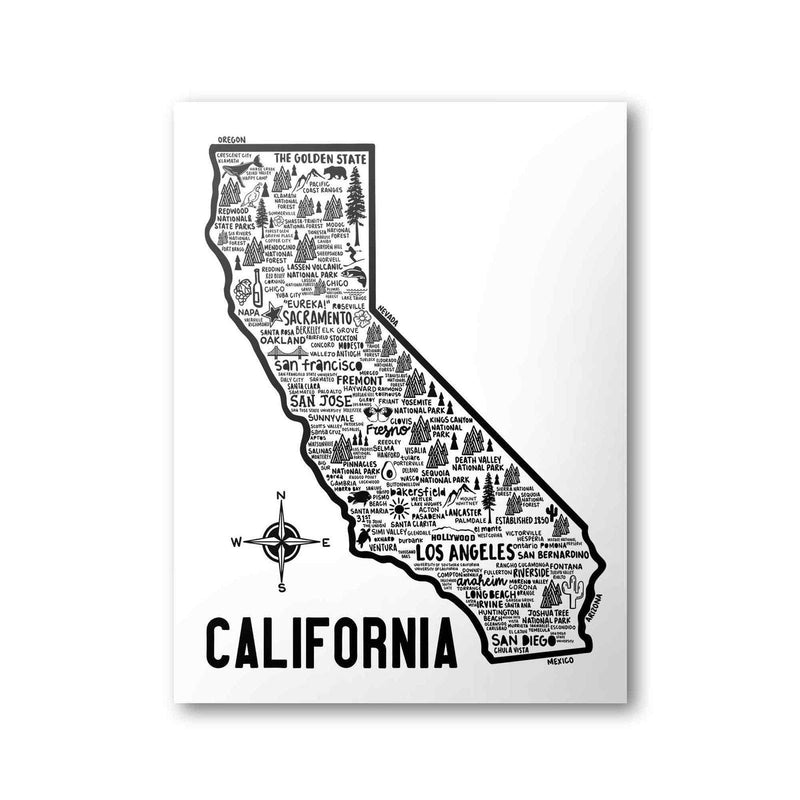 California Map Print | Katie Ford