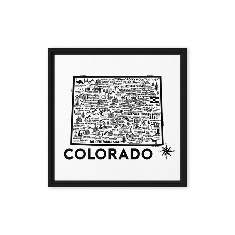 Colorado Framed Canvas Print