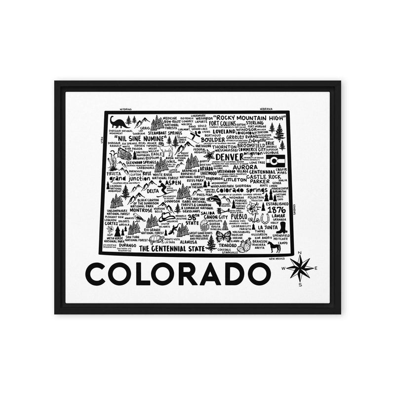 Colorado Framed Canvas Print