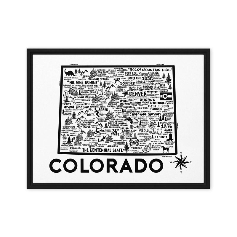 Colorado Framed Canvas Print