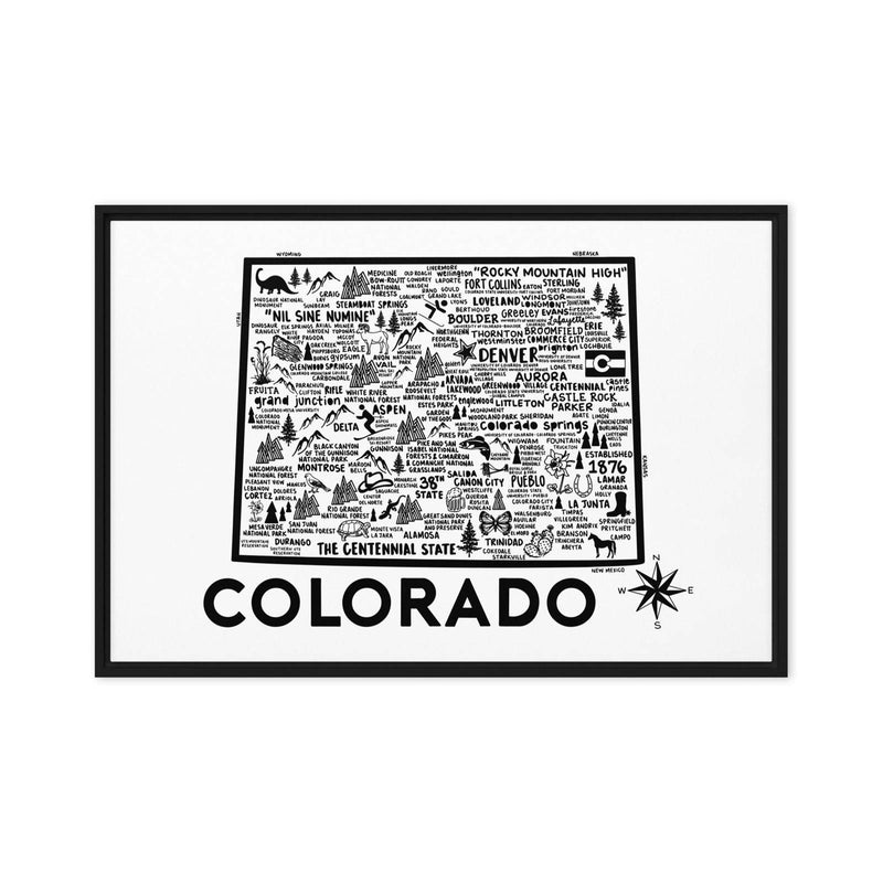 Colorado Framed Canvas Print