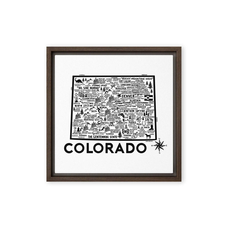 Colorado Framed Canvas Print