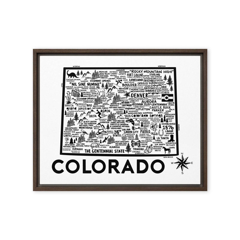 Colorado Framed Canvas Print