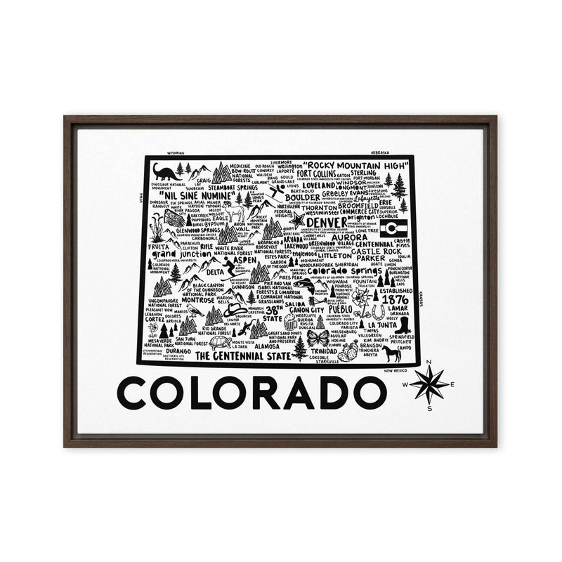 Colorado Framed Canvas Print