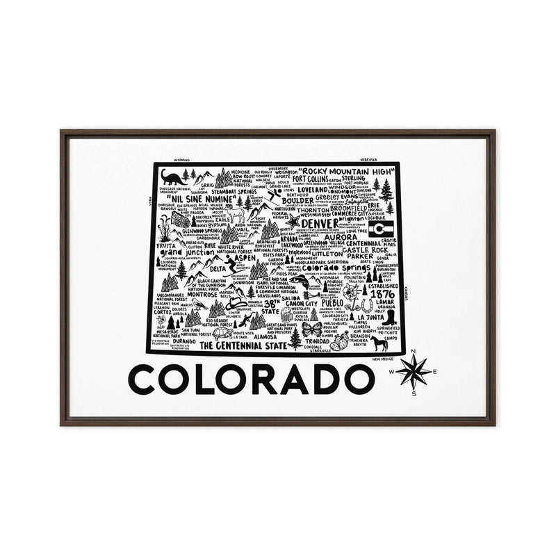 Colorado Framed Canvas Print