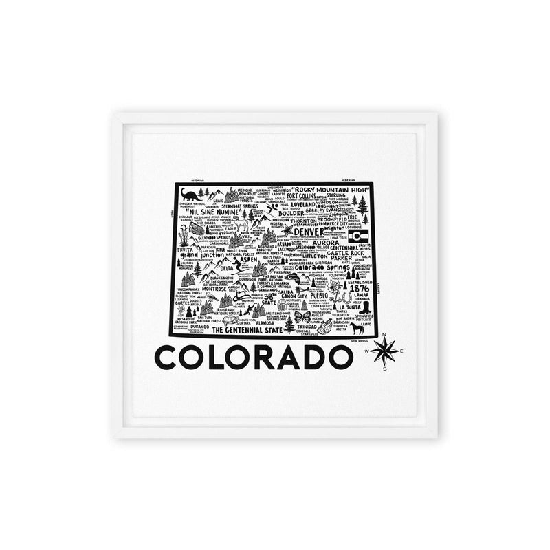 Colorado Framed Canvas Print