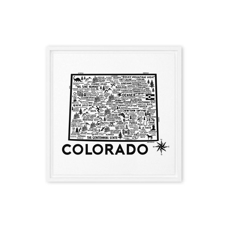 Colorado Framed Canvas Print