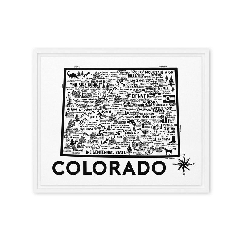 Colorado Framed Canvas Print