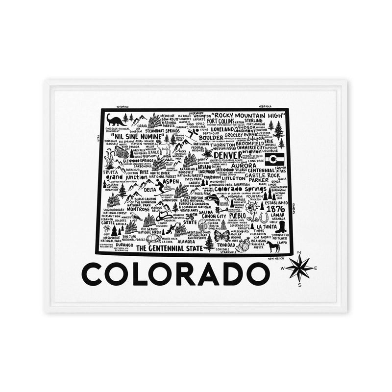 Colorado Framed Canvas Print