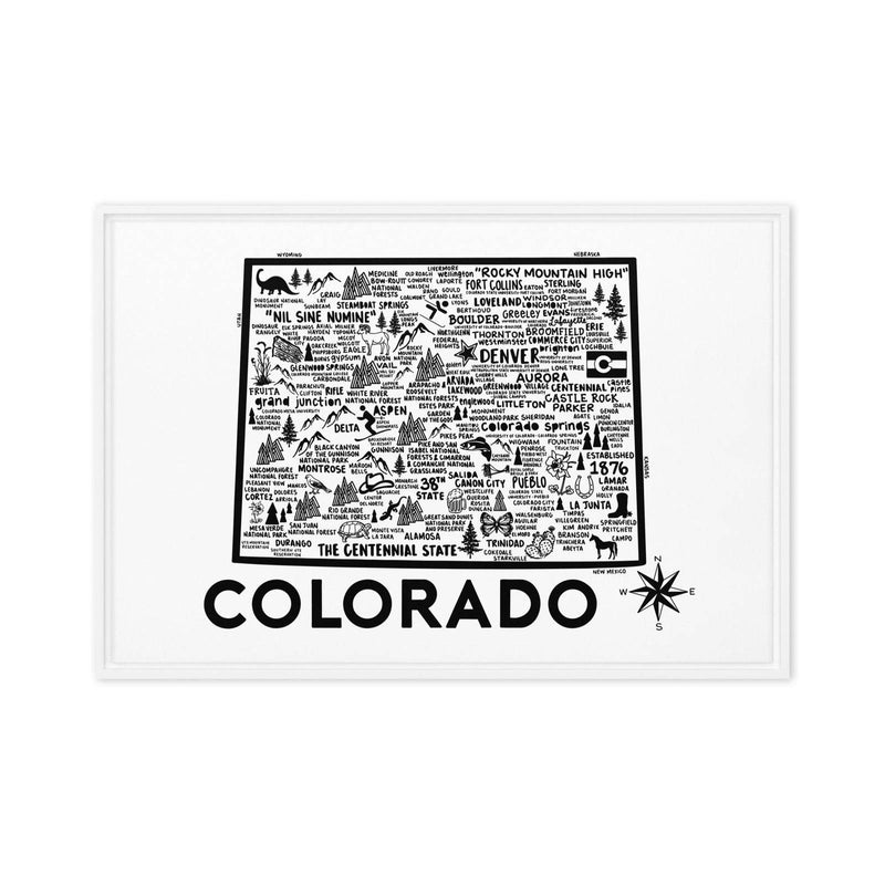 Colorado Framed Canvas Print