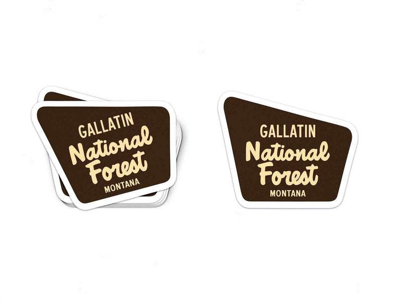 Gallatin Sticker National Forest Sticker