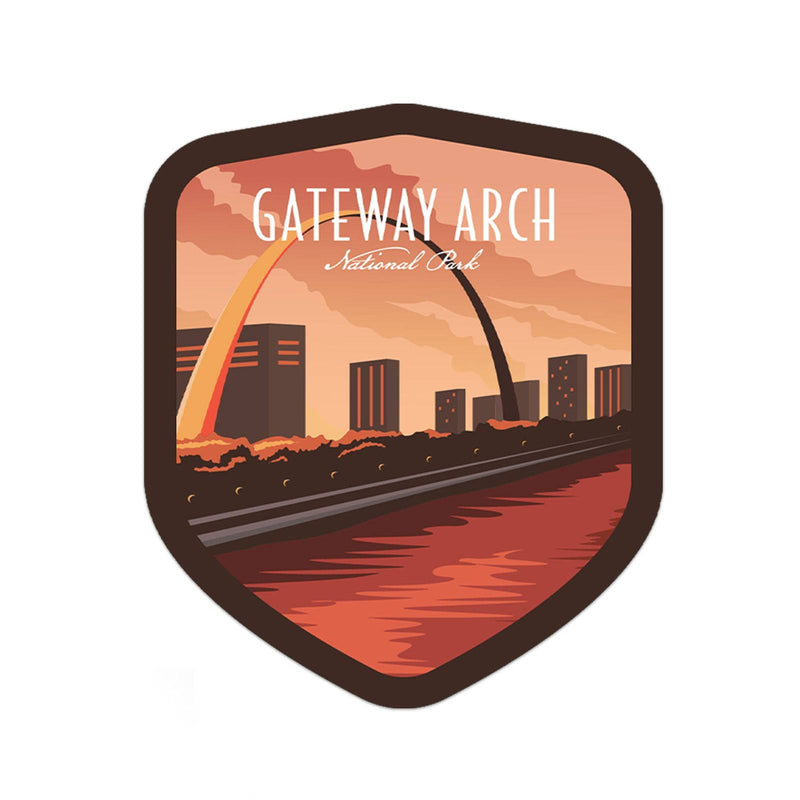 Gatewa Sticker Gateway Arch National Park Sticker - Albion Mercantile Co.