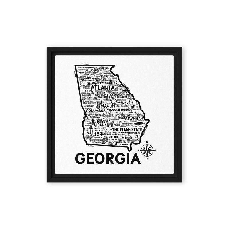 Georgia Framed Canvas Print