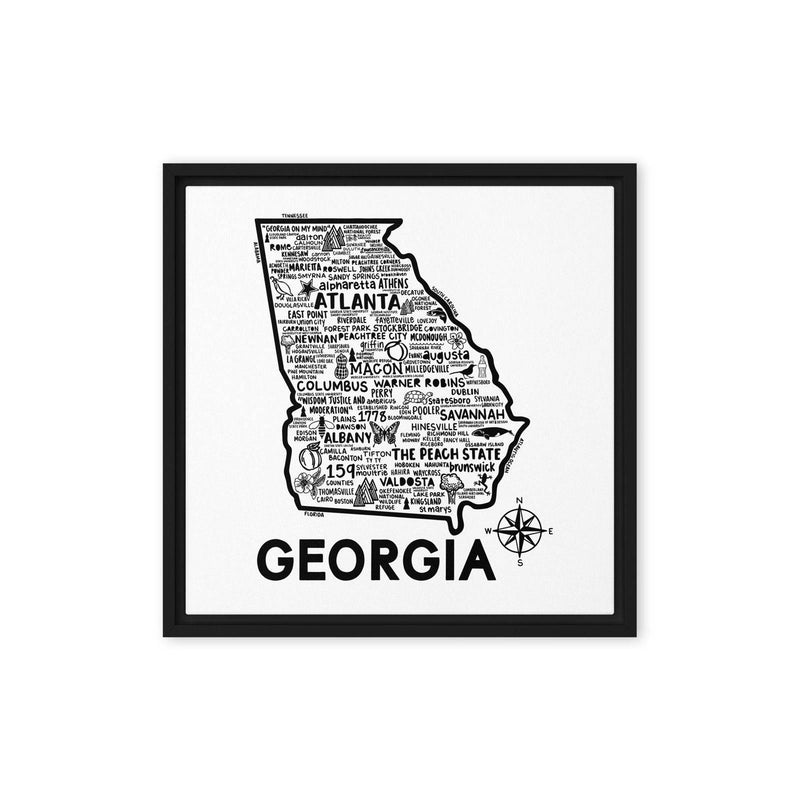 Georgia Framed Canvas Print