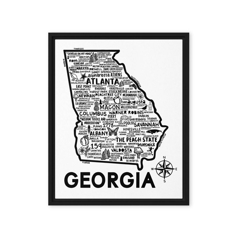 Georgia Framed Canvas Print