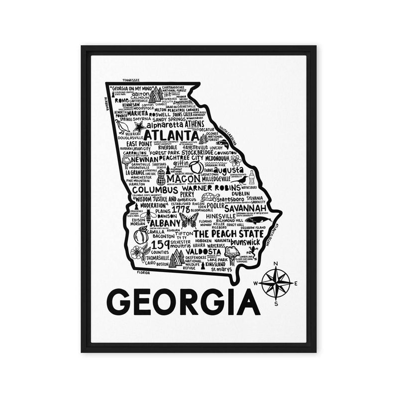 Georgia Framed Canvas Print