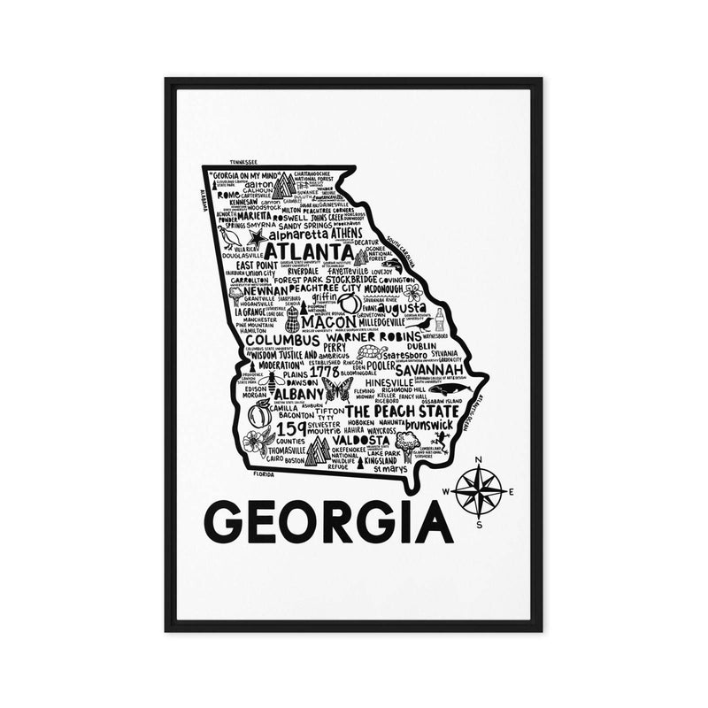 Georgia Framed Canvas Print