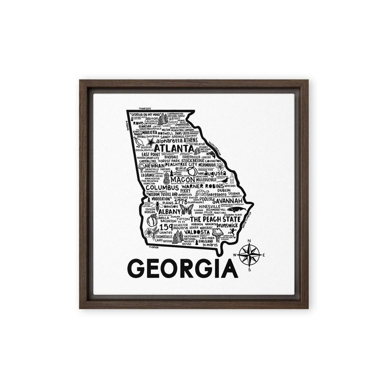 Georgia Framed Canvas Print