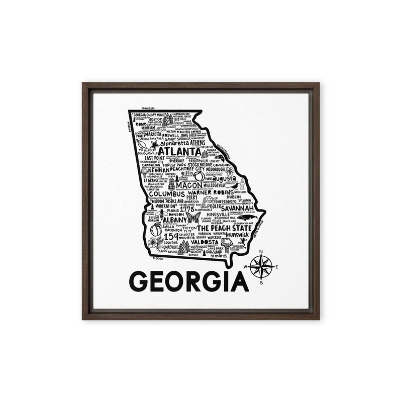 Georgia Framed Canvas Print