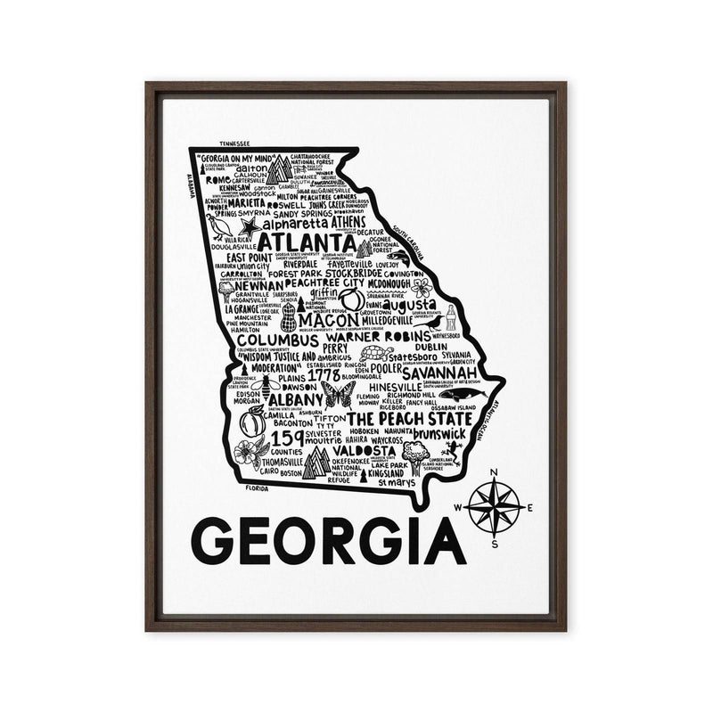 Georgia Framed Canvas Print