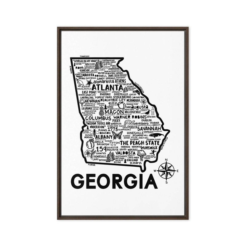 Georgia Framed Canvas Print