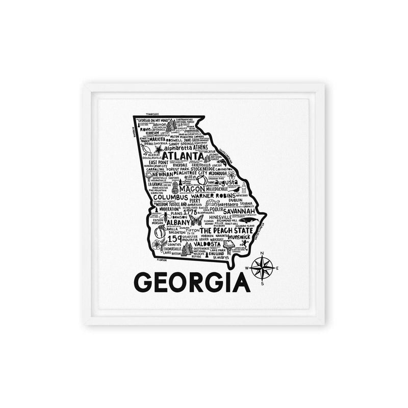 Georgia Framed Canvas Print