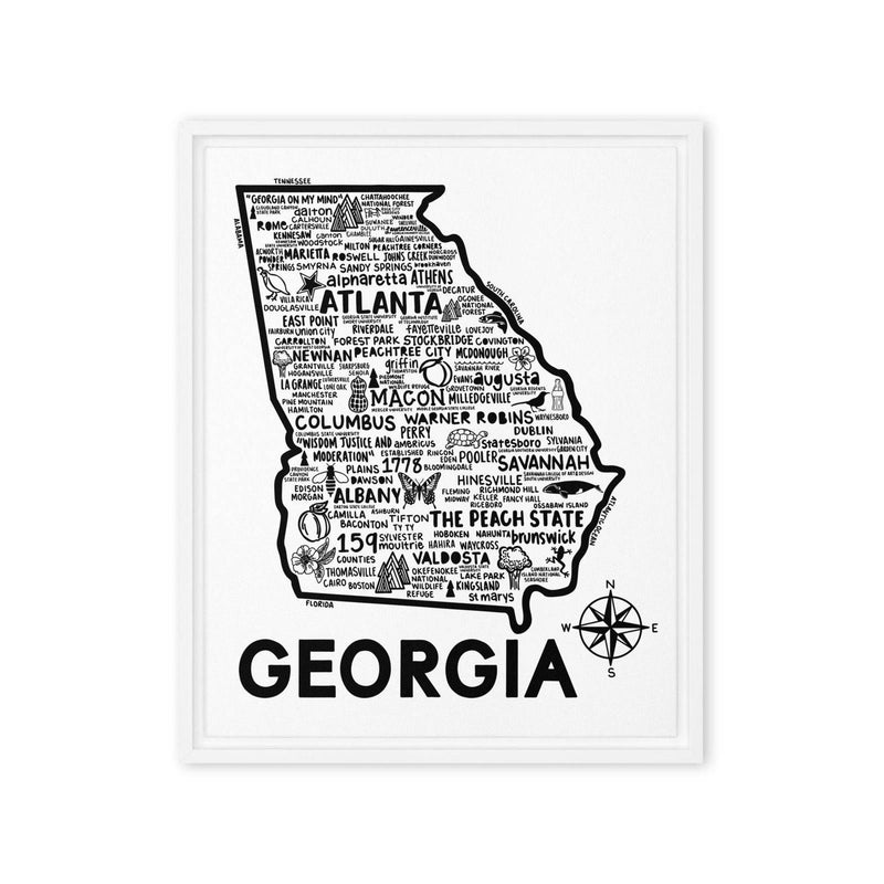 Georgia Framed Canvas Print