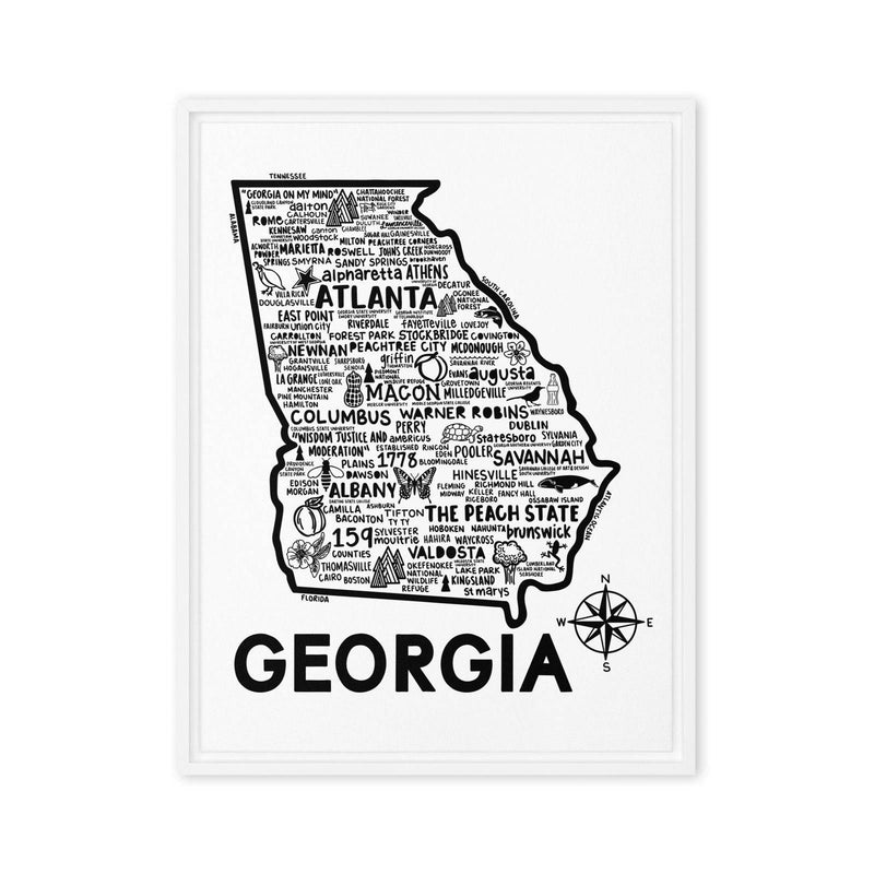 Georgia Framed Canvas Print