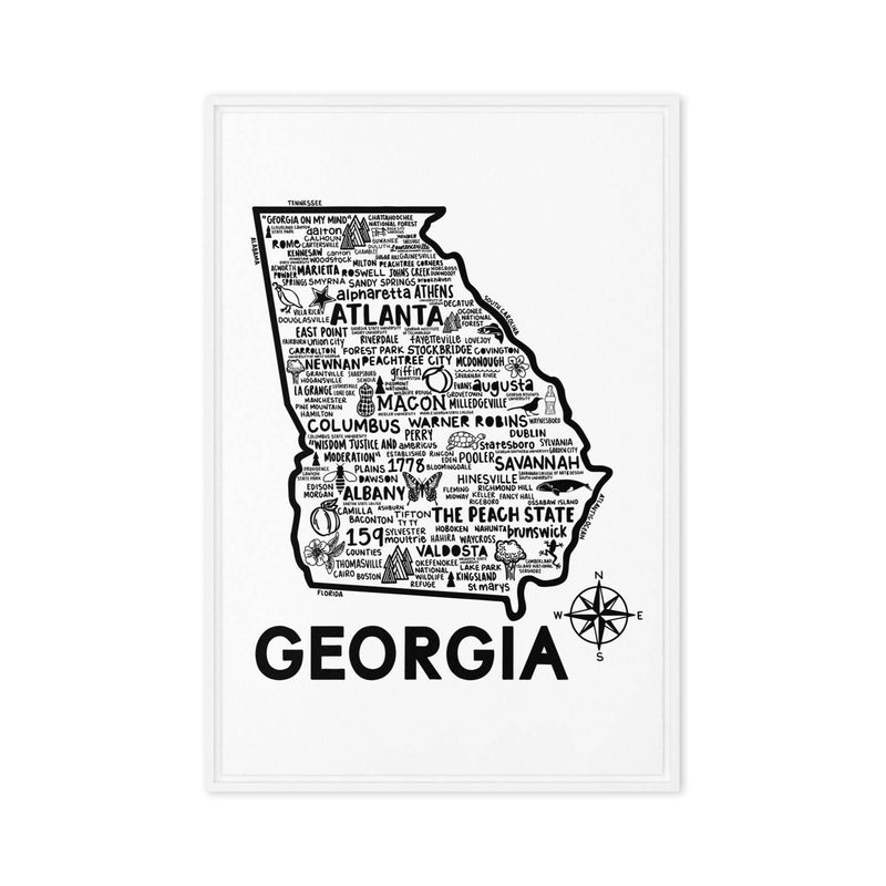 Georgia Framed Canvas Print