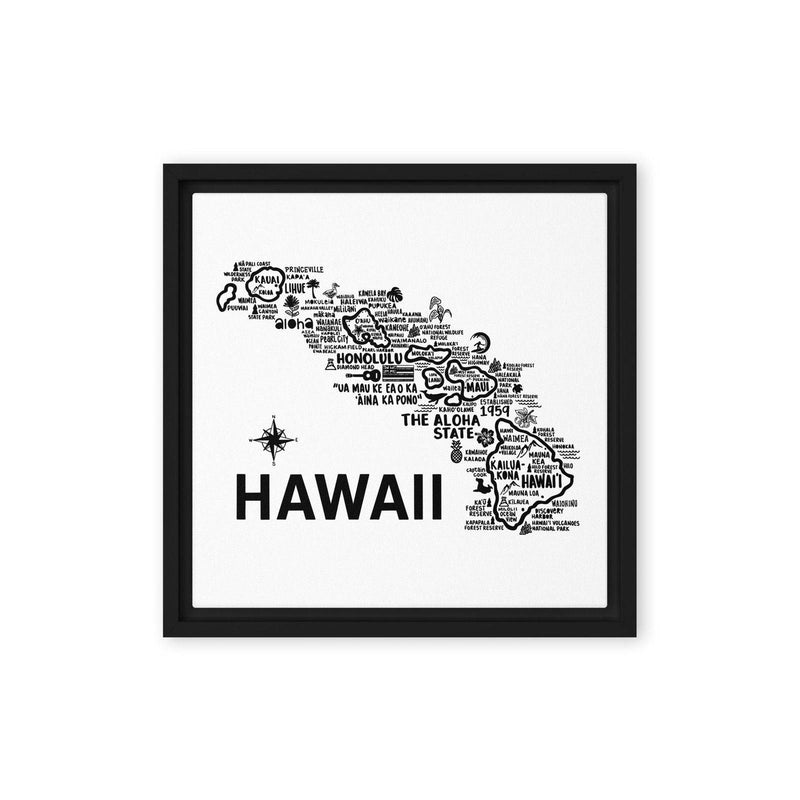 Hawaii Framed Canvas Print