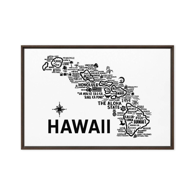 Hawaii Framed Canvas Print