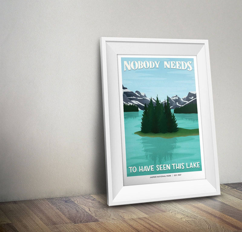 Jasper National Park Poster | Subpar Parks Poster