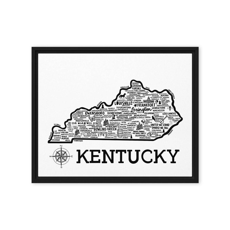 Kentucky Framed Canvas Print