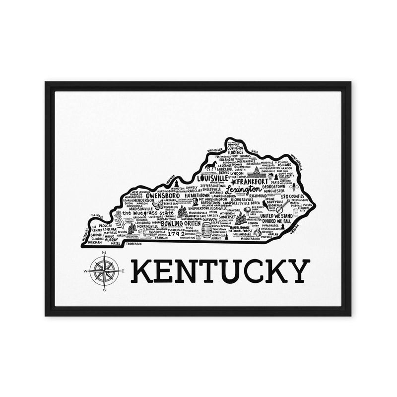 Kentucky Framed Canvas Print