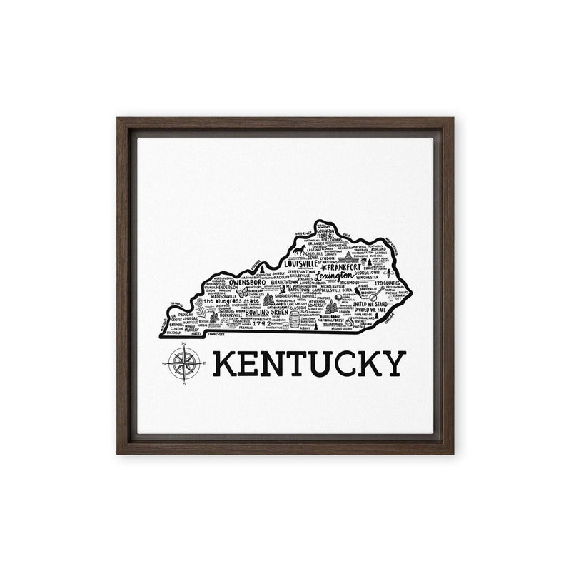 Kentucky Framed Canvas Print