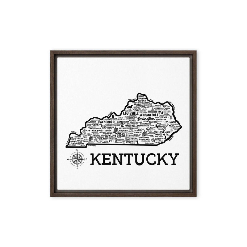 Kentucky Framed Canvas Print