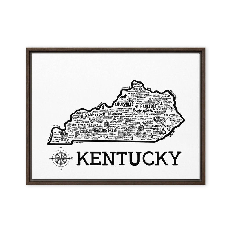 Kentucky Framed Canvas Print