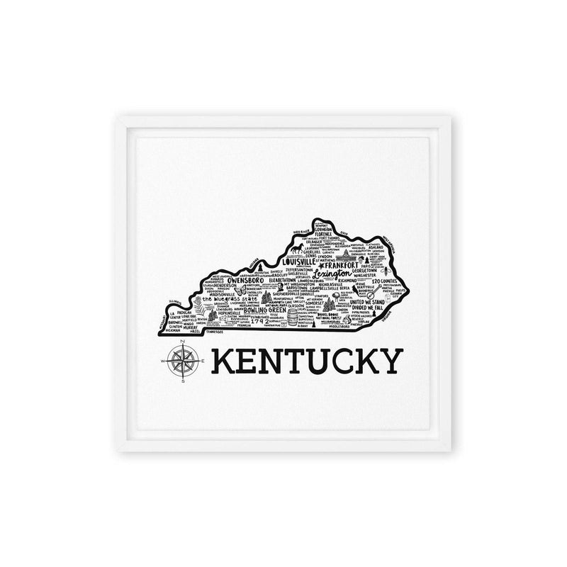 Kentucky Framed Canvas Print