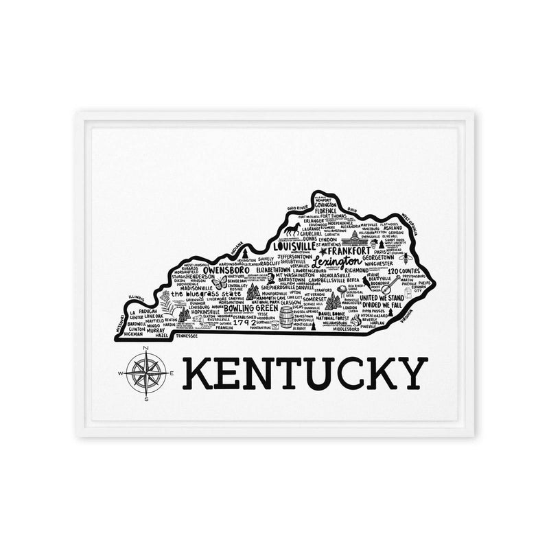 Kentucky Framed Canvas Print