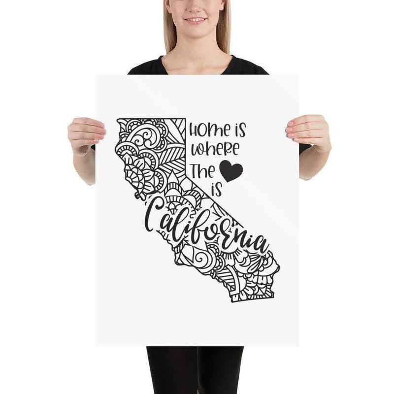 Minnesota Poster | Custom Color | Home Is Where The Heart Is