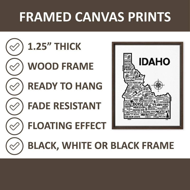 Montana Framed Canvas Print