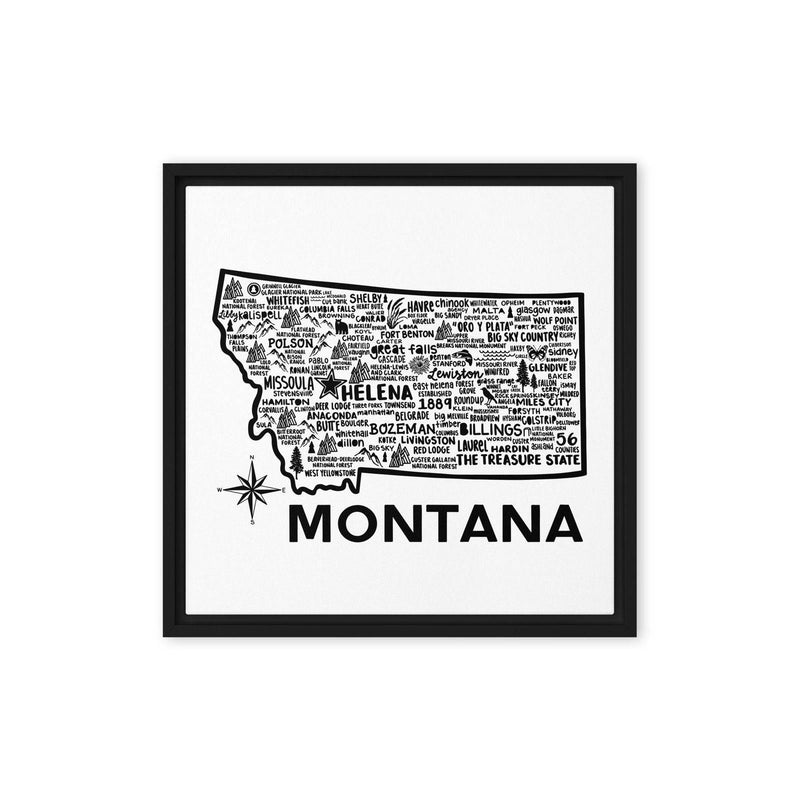 Montana Framed Canvas Print