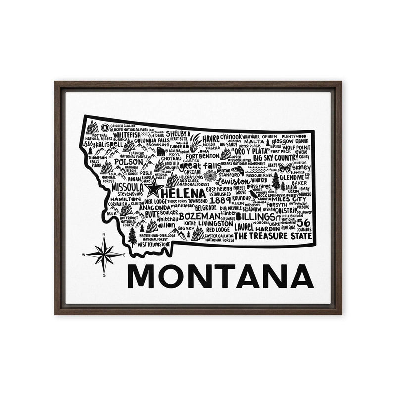 Montana Framed Canvas Print