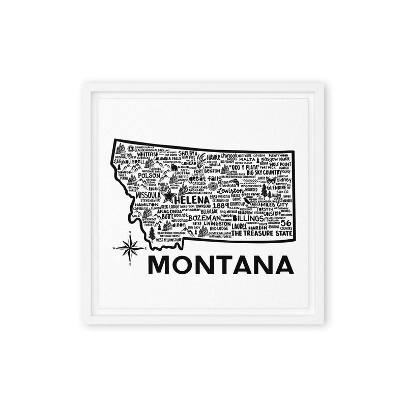 Montana Framed Canvas Print