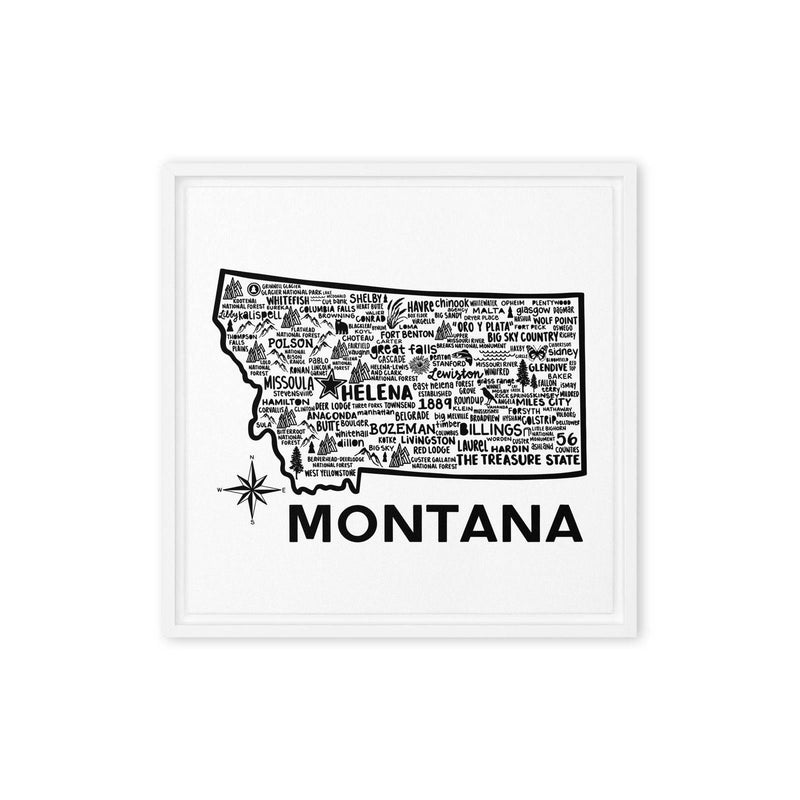 Montana Framed Canvas Print