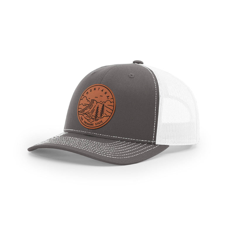 Montana Hat | Leather Patch Hat | Trucker Hat