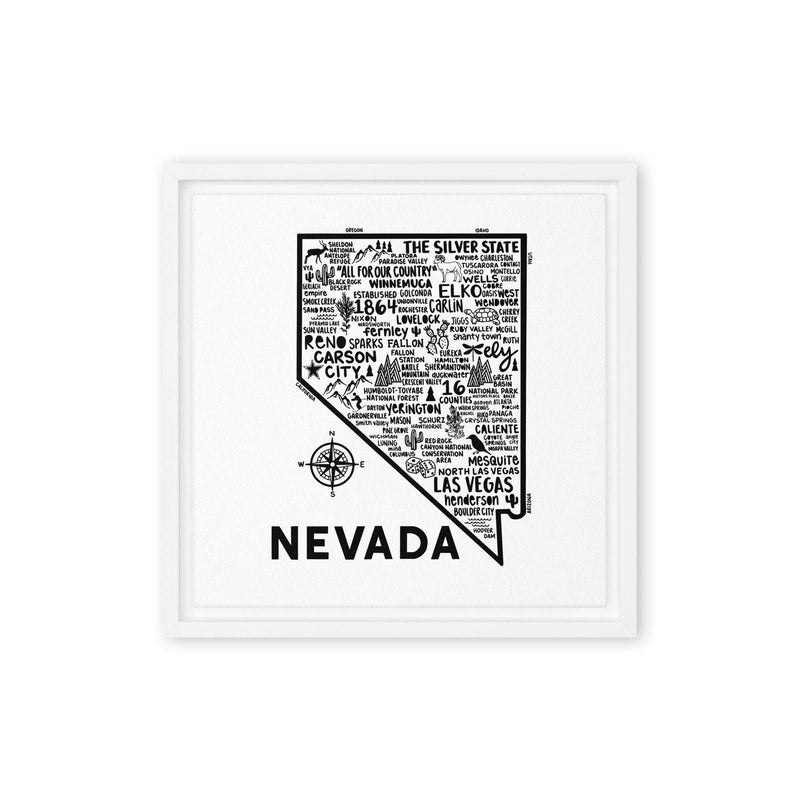 Nevada Framed Canvas Print