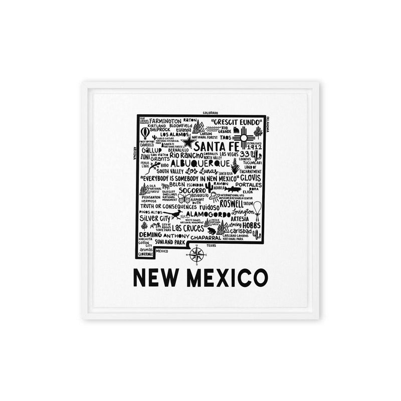 New Mexico Framed Canvas Print