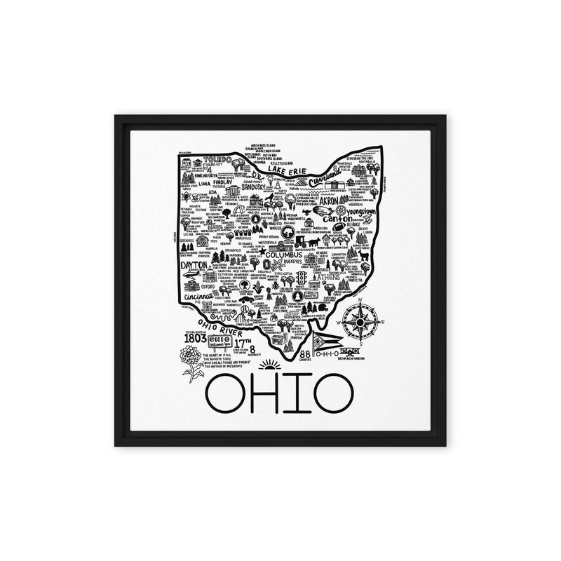 Ohio Framed Canvas Print