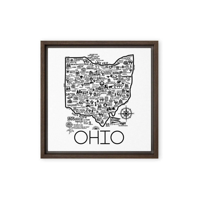 Ohio Framed Canvas Print